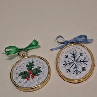 Ribasso-n. 2 cornici dorate ricamo a mano