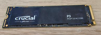 Crucial P3 nvme 500gb Gen3 x4 m.2 2280 hard disk