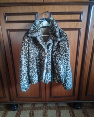 Bomberino eco pelliccia leopardato