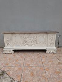 Cassapanca Baule Shabby Chic – Decorata a Mano – P