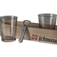 ICHNUSA - Kit birra con vassoio, 2 bicchieri e....