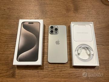 iPhone 15 Pro Max 1TB, 100% Batteria