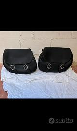 Harley Davidson borse valigie in pelle per softail