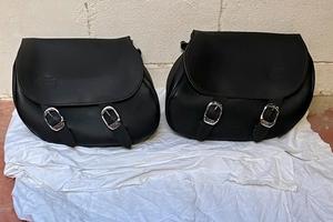 Harley Davidson borse valigie in pelle per softail