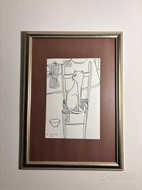 Disegno a china originale di antonio manzi