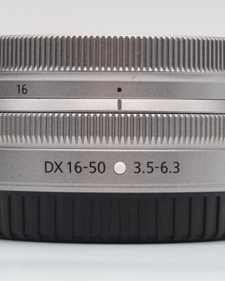 Nikon Z DX 16-50mm f/3.5-6.3 VR + filtro UV.