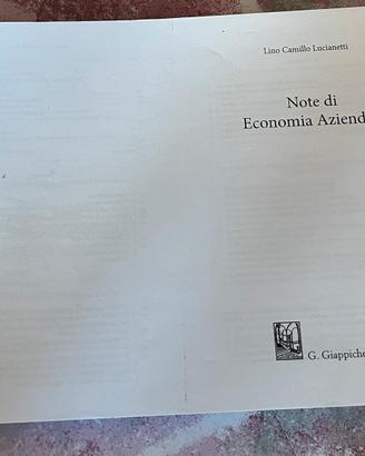 Note di economia aziendale
