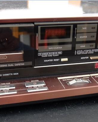 Aiwa Ad F640 deck 3 testine doppio capstan 
