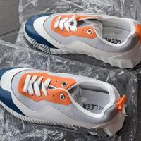 Scarpe sneakers uomo n. 45 blu/arancio