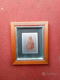 Quadro cornice con figura femminile