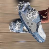 eezy slide denim custom