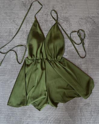 vestito donna verde cimice tg M