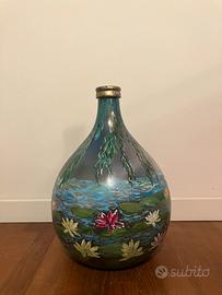 Damigiana dipinta a mano