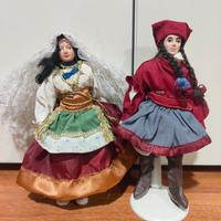 coppia di bambole di porcellana 