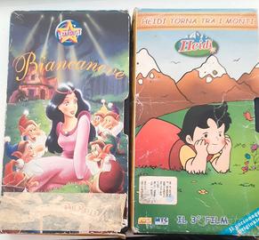 Lotto due VHS Heidi Torna Tra I Monti - Biancaneve
