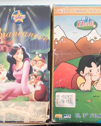 Lotto due VHS Heidi Torna Tra I Monti - Biancaneve