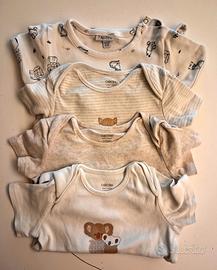 Set di 4 body manina corta bambino