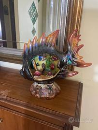 Lampada Pesce Ceramica Vallauris