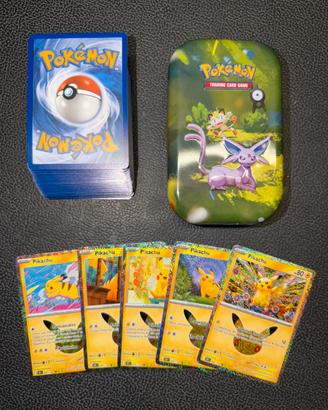 Pokemon mini Tin 30th più carte