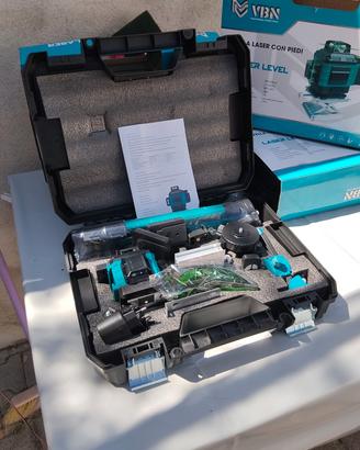 livella laser 4d 16 linee accessori nuova