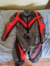 tuta da moto in pelle divisibile tg.44 Dainese