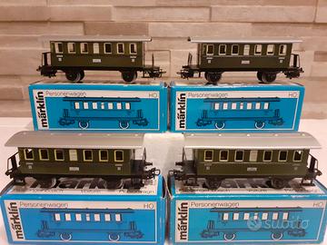 Trenino Marklin HO in metallo 