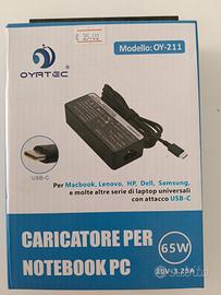 Caricatore per PC MacBook, Lenovo, Ho, Dell, Samsu