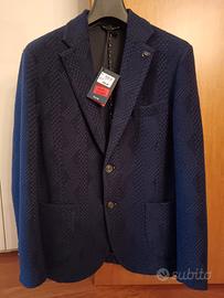 Giacca blazer blu Bob uomo 50 Nuova misure in foto