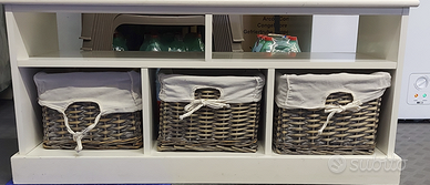 Panca da ingresso portascarpe