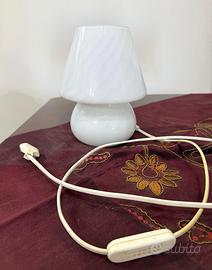 Lampada a fungo in vetro Murano