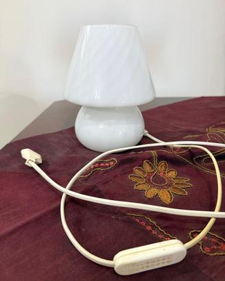 Lampada a fungo in vetro Murano