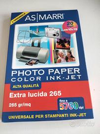 Carta foto Paper Lucida 265 cm 10x15. 6 scatole.