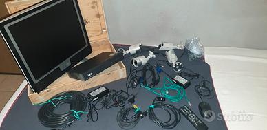 kit videosorveglianza telecamere Life e schermo 