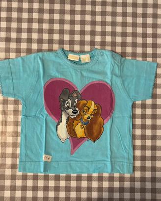 T- shirt maglia bambina dipinto a mano