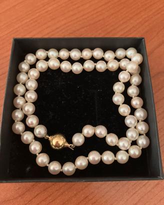 Collana perle e oro