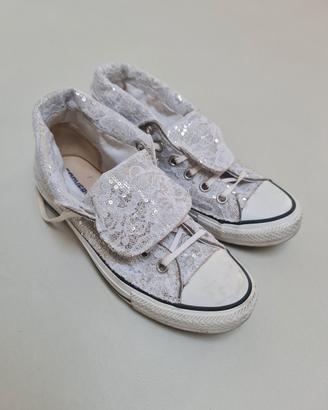 Converse All Star Chuck Taylor pizzo e paillettes