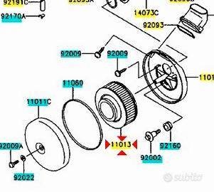 Filtro aria Kawasaki VN 1500 Classic 110131248