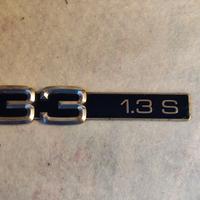 Targhetta Alfa Romeo 33 1,3 S