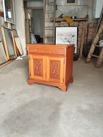 comodino in legno vintage