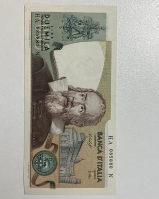 2000 Lire Galileo Galilei 1973/1976 Rara