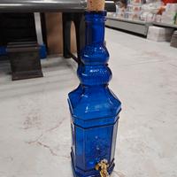 Dispenser 5L in vetro blu con confezione