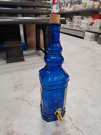 Dispenser 5L in vetro blu con confezione