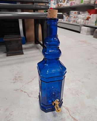 Dispenser 5L in vetro blu con confezione