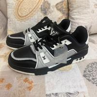 Scarpe Louis Vuitton # 54 nero e grigio