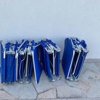 Lettino mare pieghevole in alluminio NUOVO
