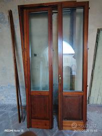 porta finestra legno massello. 240x110