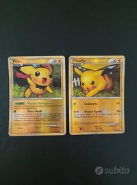 Lotto carte pokemon vintage hs gs pikachu