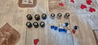 Copri Valvole Bmw più tappini porta targa