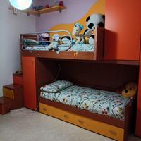 Cameretta in legno Smontata Ponte Scala Scrivania