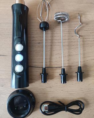 Montalatte elettrico USB con accessori da riparare
